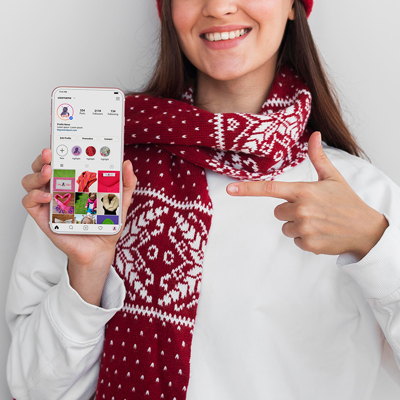 pink scarf making the shape of a heart